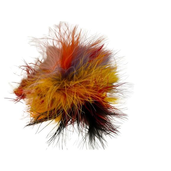 Vintage Dyed Feather Brooch - Picture 5 of 7